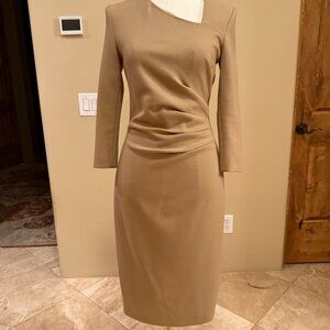 Karen Millen camel colored sheath dress